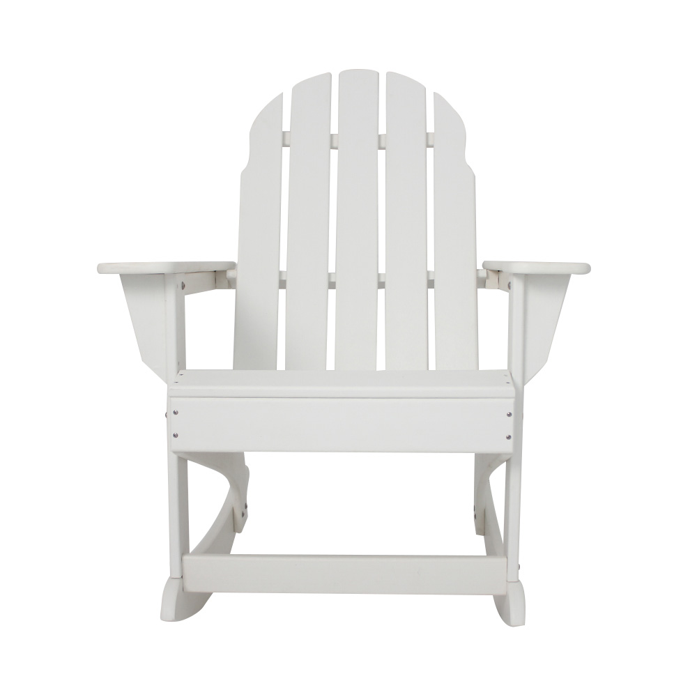 ADM011 White Patio Leisure Gungstol - Outdoor Adirondack Stol